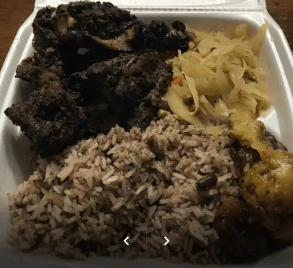 Jamaica Bites jerk beans and rice